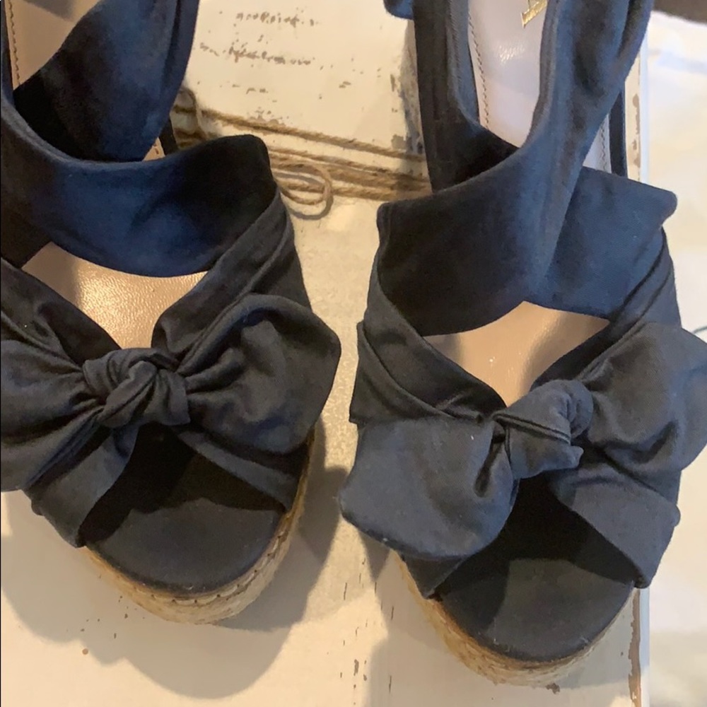 Prada bow cork wedges - Picture 6 of 9